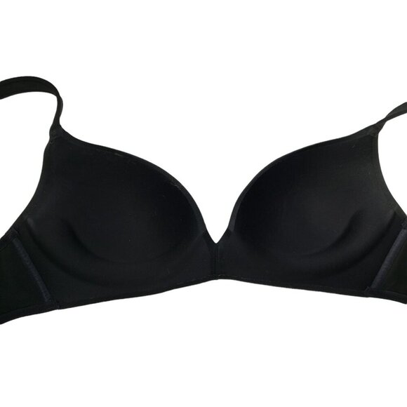 Cacique‎ Bra Simply Wire Free Plunge Women's Size 34C Black - Picture 4 of 9